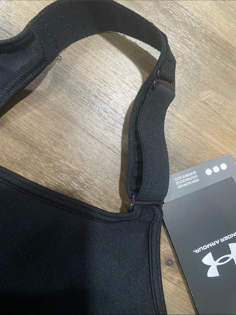 Under Armour Black Supportive Racerback Sports Bra - Picture 6 of 7